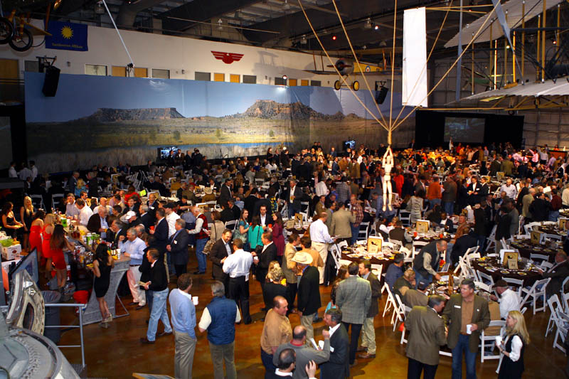 Park Cities Quail Auction event eagle's eye view from far away